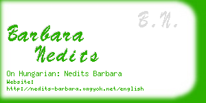 barbara nedits business card